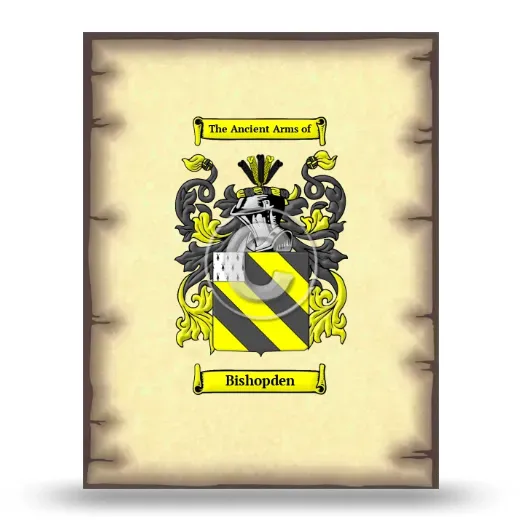 Bishopden Coat of Arms Print