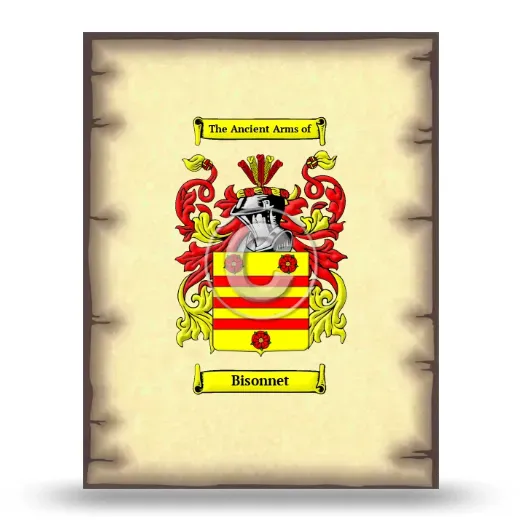 Bisonnet Coat of Arms Print