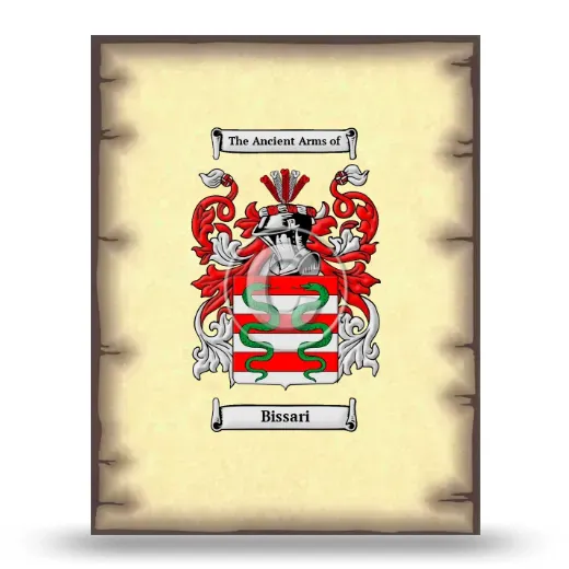 Bissari Coat of Arms Print