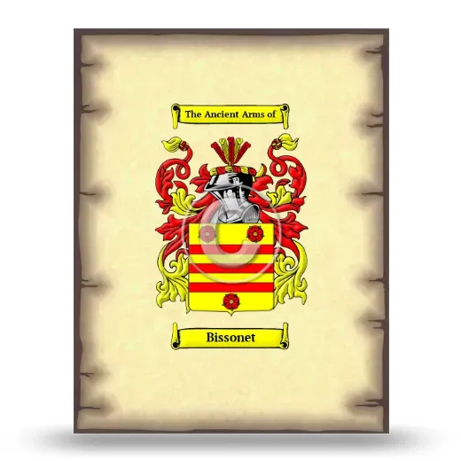 Bissonet Coat of Arms Print
