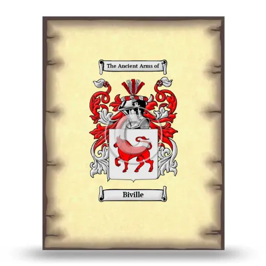 Biville Coat of Arms Print