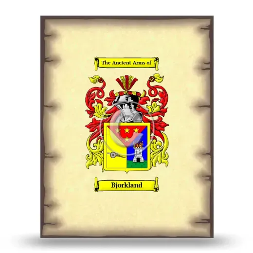 Bjorkland Coat of Arms Print
