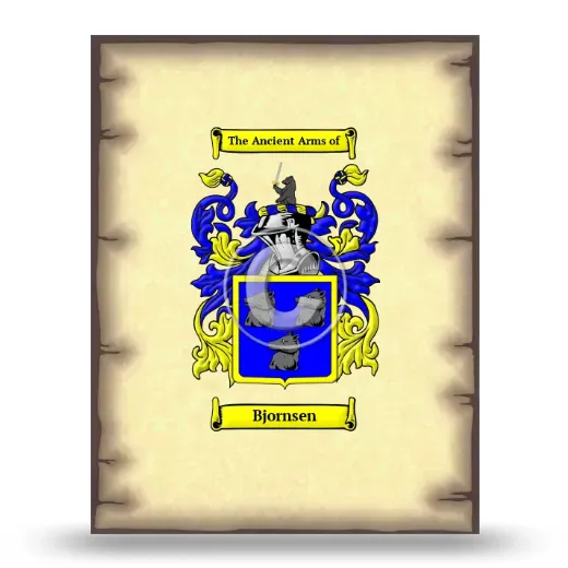 Bjornsen Coat of Arms Print