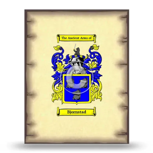 Bjornstad Coat of Arms Print