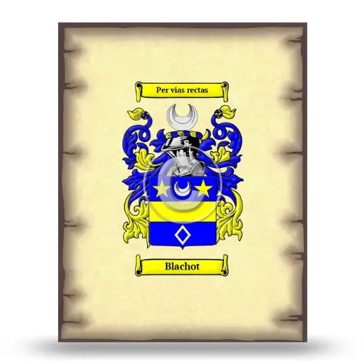 Blachot Coat of Arms Print