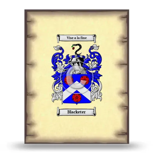 Blacketer Coat of Arms Print