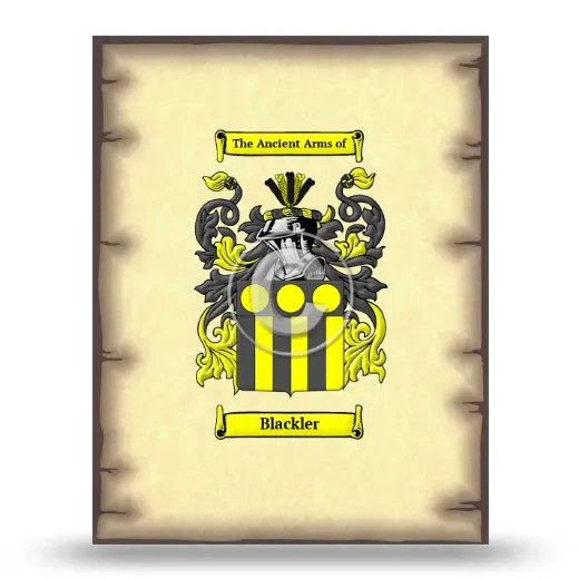 Blackler Coat of Arms Print