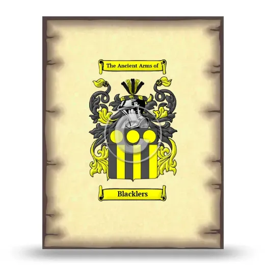 Blacklers Coat of Arms Print