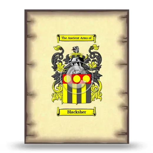 Blacksher Coat of Arms Print