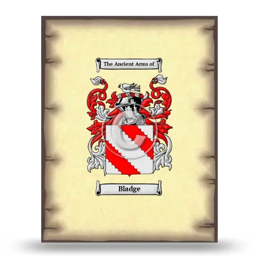 Bladge Coat of Arms Print