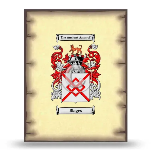 Blages Coat of Arms Print