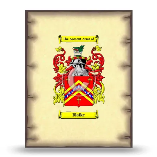 Blaike Coat of Arms Print