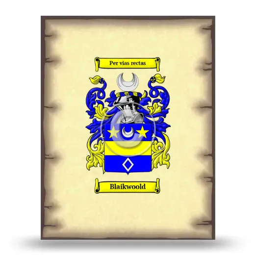Blaikwoold Coat of Arms Print