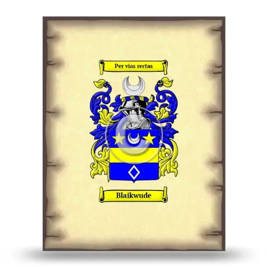 Blaikwude Coat of Arms Print