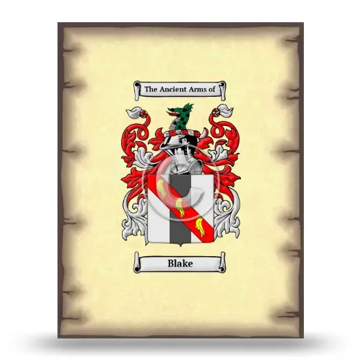 Blake Coat of Arms Print