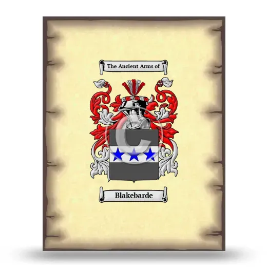 Blakebarde Coat of Arms Print