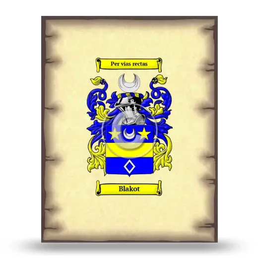 Blakot Coat of Arms Print