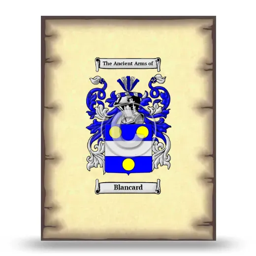Blancard Coat of Arms Print