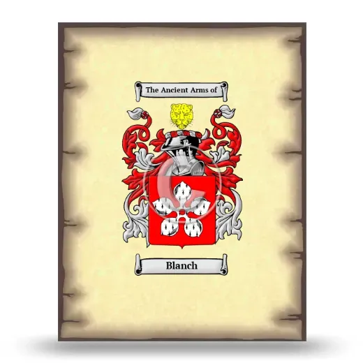 Blanch Coat of Arms Print