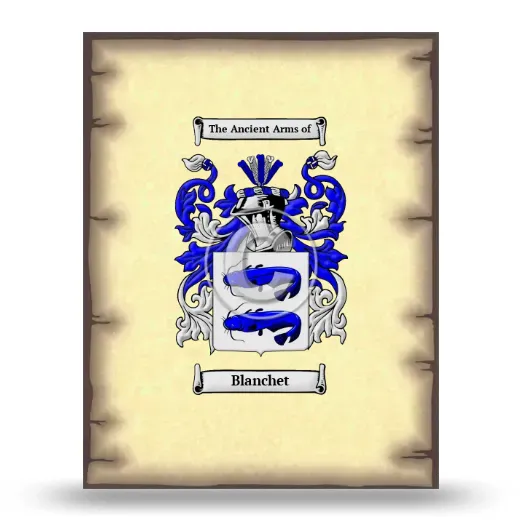 Blanchet Coat of Arms Print