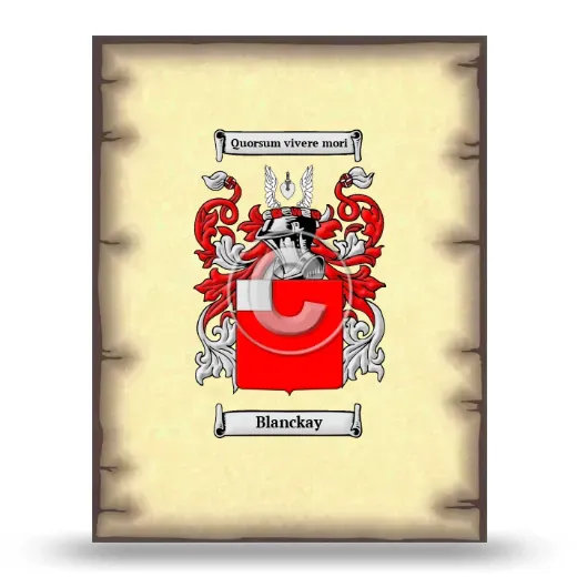 Blanckay Coat of Arms Print