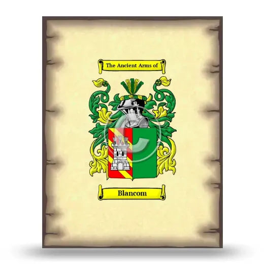 Blancom Coat of Arms Print