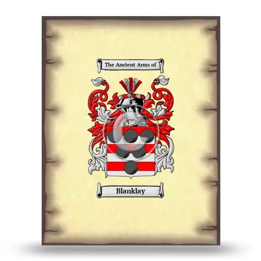 Blanklay Coat of Arms Print