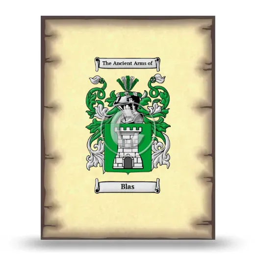 Blas Coat of Arms Print