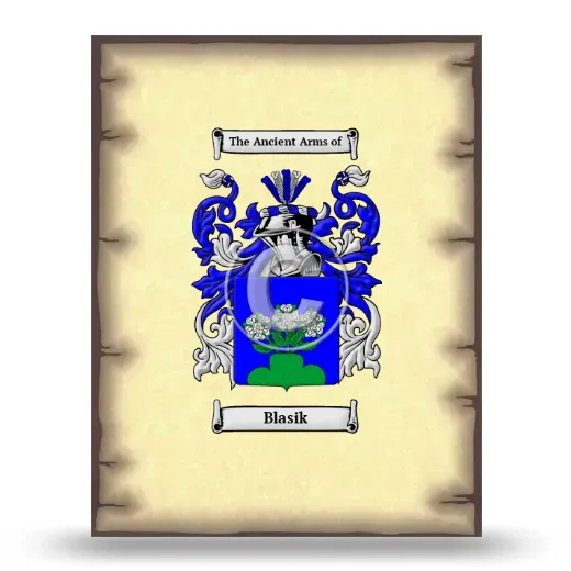 Blasik Coat of Arms Print