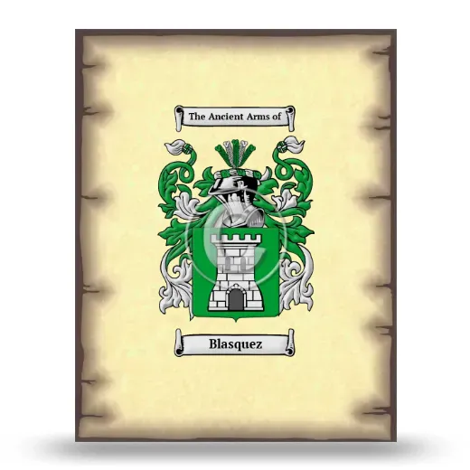 Blasquez Coat of Arms Print