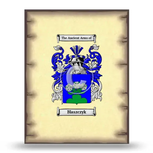 Blaszczyk Coat of Arms Print