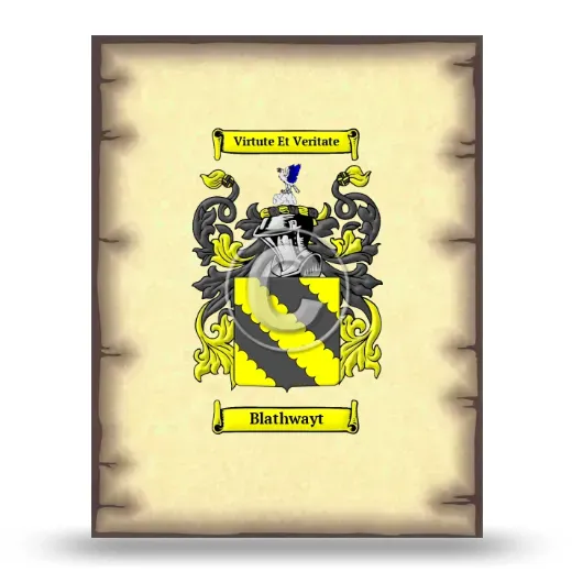 Blathwayt Coat of Arms Print