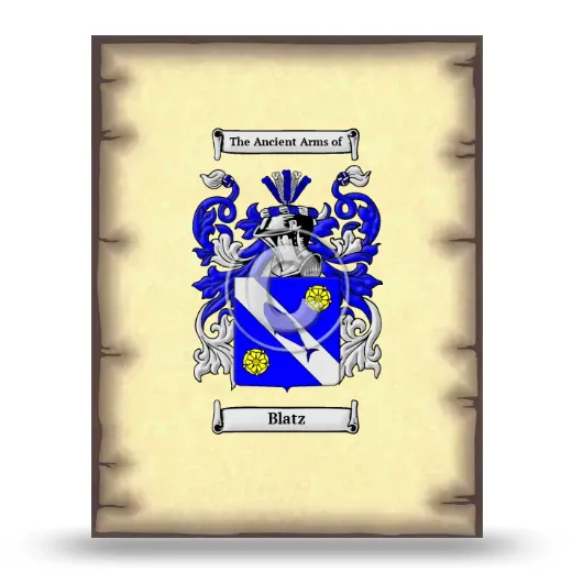 Blatz Coat of Arms Print