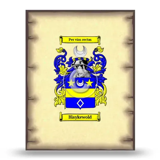 Blaykewold Coat of Arms Print