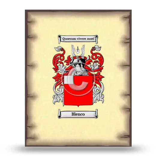 Blenco Coat of Arms Print