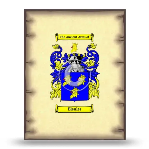 Bleuler Coat of Arms Print
