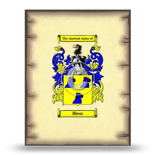 Bleus Coat of Arms Print