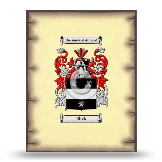 Blick Coat of Arms Print