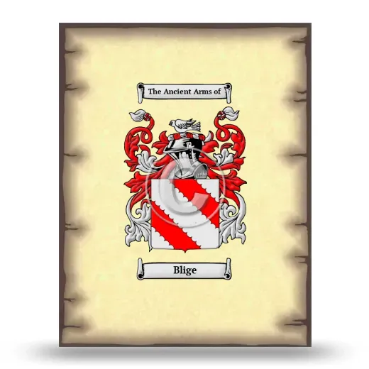 Blige Coat of Arms Print