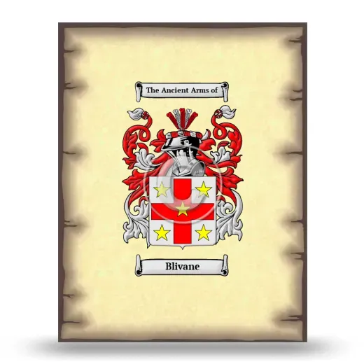 Blivane Coat of Arms Print