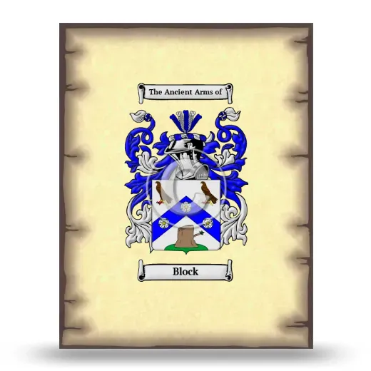 Block Coat of Arms Print