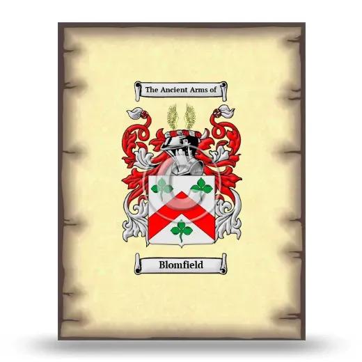 Blomfield Coat of Arms Print