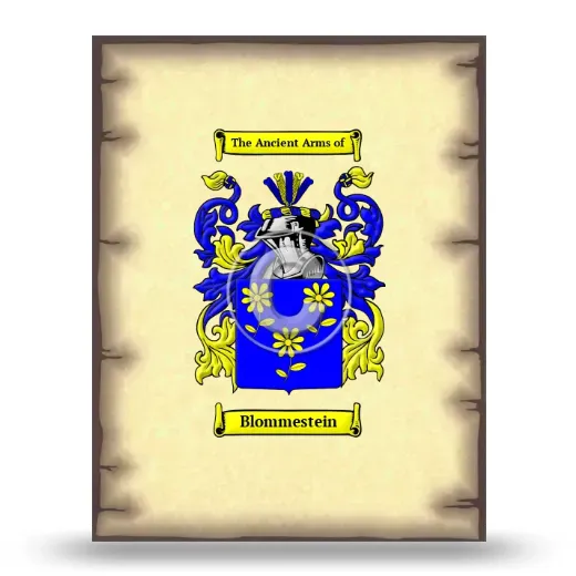 Blommestein Coat of Arms Print