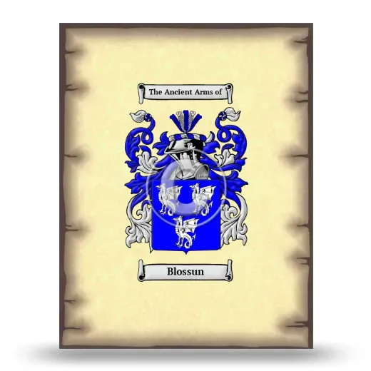 Blossun Coat of Arms Print
