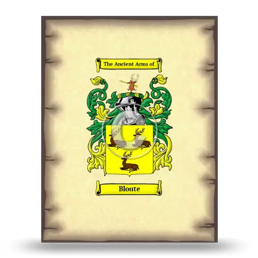 Bloute Coat of Arms Print