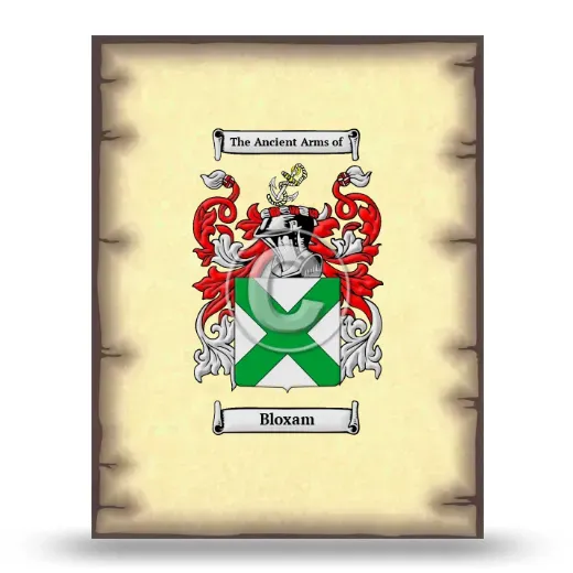 Bloxam Coat of Arms Print