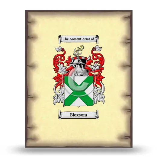 Bloxsom Coat of Arms Print