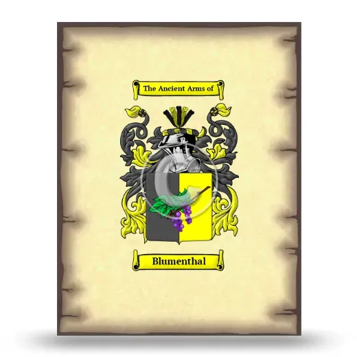 Blumenthal Coat of Arms Print