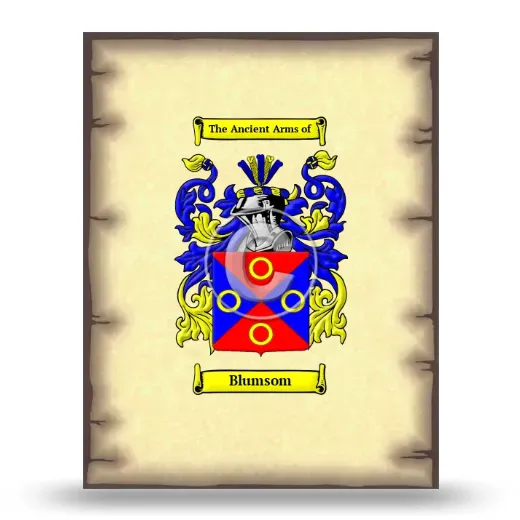 Blumsom Coat of Arms Print