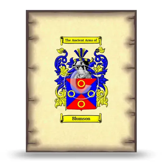 Blumson Coat of Arms Print